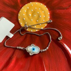 Evil Eye Bracelet Mother Of Pearl